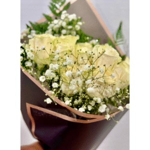Pure Grace – White Rose Bouquet Oshawa