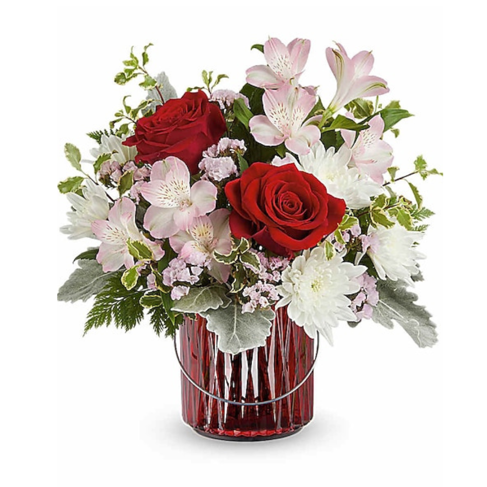 Romantic Red & Blush Valentine Bouquet